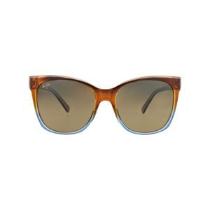 Maui Jim Square-Frame Injected Sunglasses Brown Womens